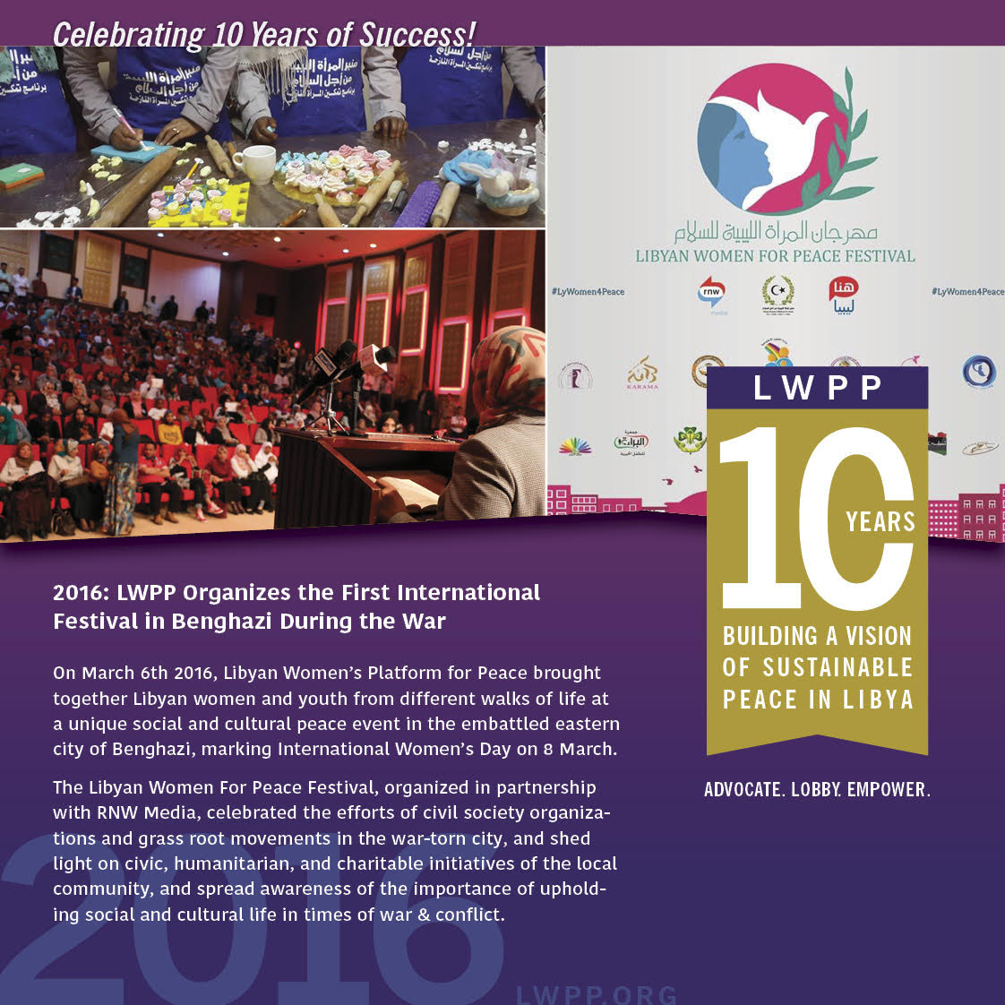 LWPP Organizes the First International Festival in Benghazi During the War